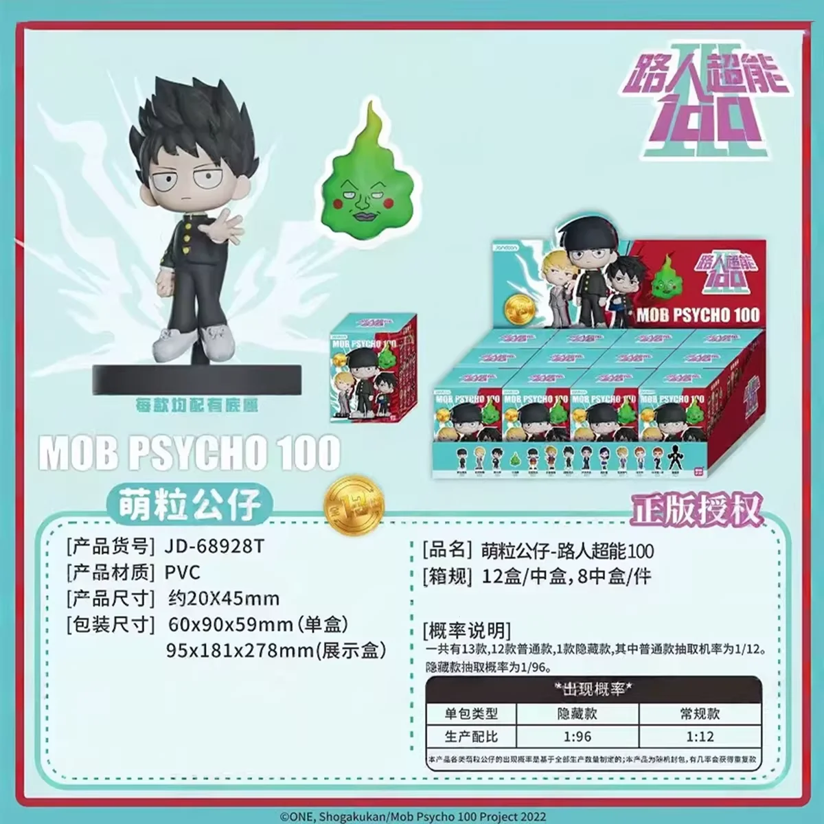 Mob Psycho 100 Anime Mini Figures - Collectible Blind Box Ornaments & Gifts