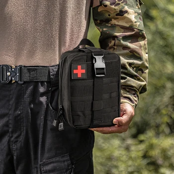 Molle EDC Pouch First Aid Kit Outdoor Climbing Camping Equipment Medicine Storage Bag Hunting Accessories for Hiking Travel Home 5