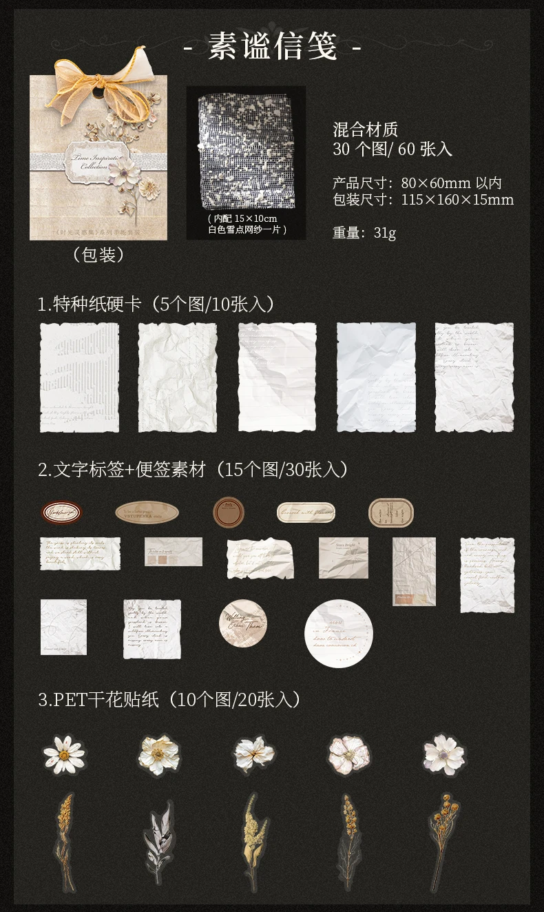 Journal GO 60 Stück Vintage Collage Junk Journal Material Pack für Scrapbooking Supplies Planer Fotorahmen Dekorationsmaterialien – Detail 14