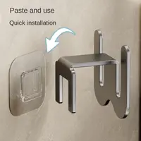 Bathroom Slipper Rack Slippers Hanging Shelf Storage Organizer Multifunctional Toilet Shoes Rack Simple Bathroom Storage Hook 2