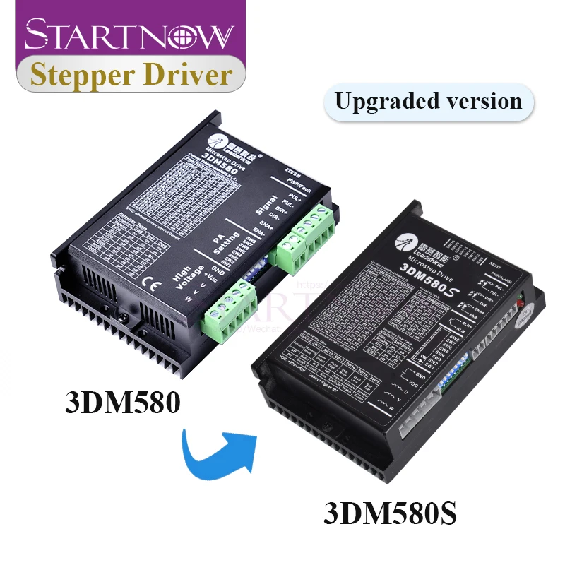 Startnow 3DM580S Stepper Motor Driver Digital 3 Phase Leadshine Servo Driver 50VDC Input Max 8A For CNC Automation Laser Machine