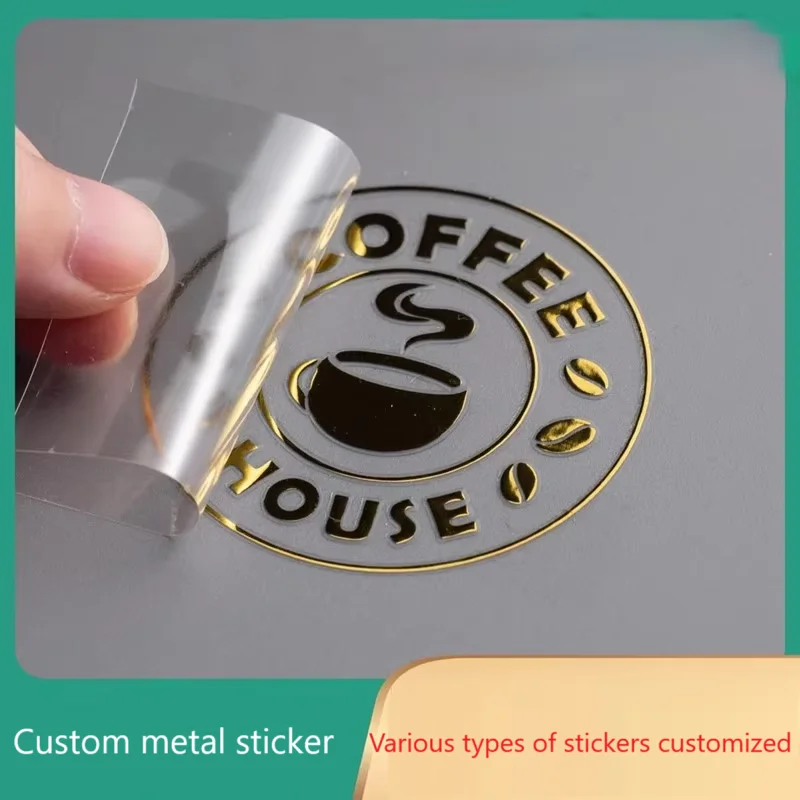 Customizable metal stickers, 3D transfer stickers, self-adhesive metal logo labels, UV model, and customized metal letter sticke