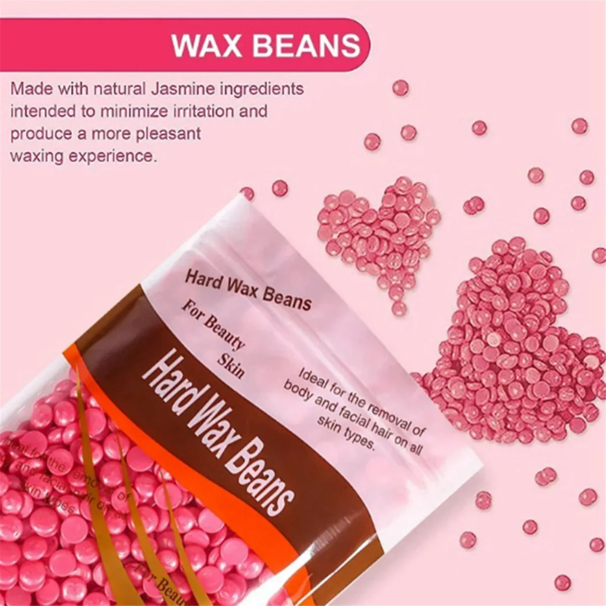 300g Waxing Wax Beans for Hair Removal Full Body Hot Film Hard Depilatory Wax Beads for Wax Heater Machine B 4
