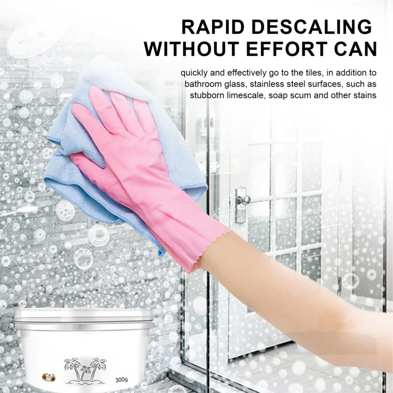 Tile Cleaning Paste 300g Floor Tile Washing Paste With Scent Shower Room Cleaner Stains Removal Cream Multi-Functional For Home
