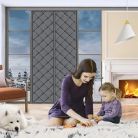 Winter Door Curtain Windproof Warm Partition Curtain Magnetic Door Curtain Punch-free Door Curtain Bedroom Block Curtain - Image 2