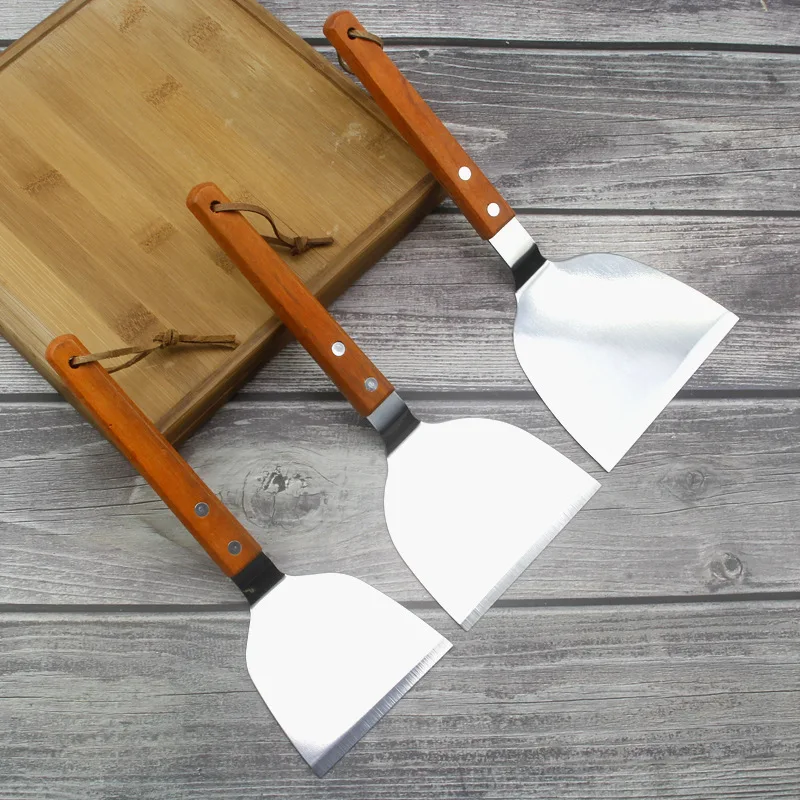 Metal Spatula Stainless Steel Griddle Hamburger Shovel as Barbecue Turner Kitchen Accessories BBQ Grill Scraper Smash Burgers
