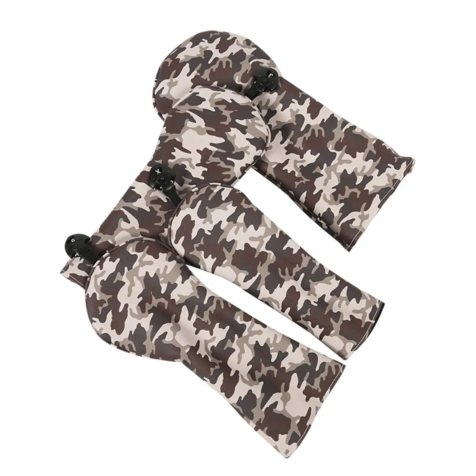 

4 Pieces Golf Headcovers Leather Lightweight Men Protective Cover Golf Putter Cover Suitable Golfer Gift Golf Club Head Cover