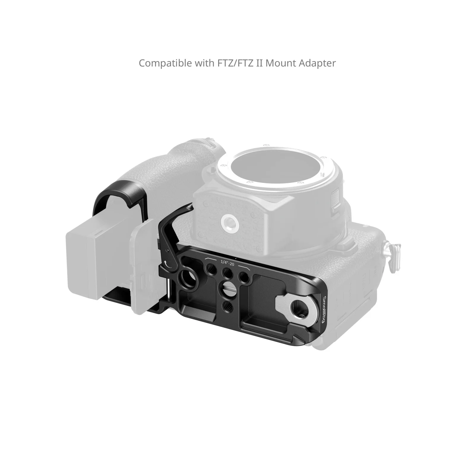 Z50 II Baseplate / Camera Cage for Nikon Z50 II with Tempered Glass Protector w