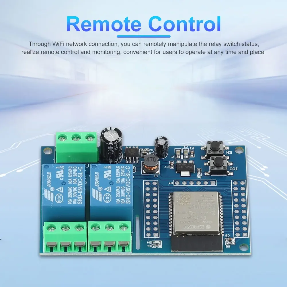 ESP32 전원 공급 장치 모듈 1/2/8 채널 보조 개발 보드 DC 5-30/60V E..