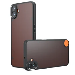Frosted Matte Silicone Phone Case - Durable TPU Protector Cover - Nothing CMF Phone 1 (Black)