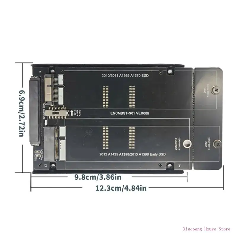 M.2 Hard Disk To 22Pin Conversion Card Metal Tray 6Gbps Replacement for 2010 A1369 77JC