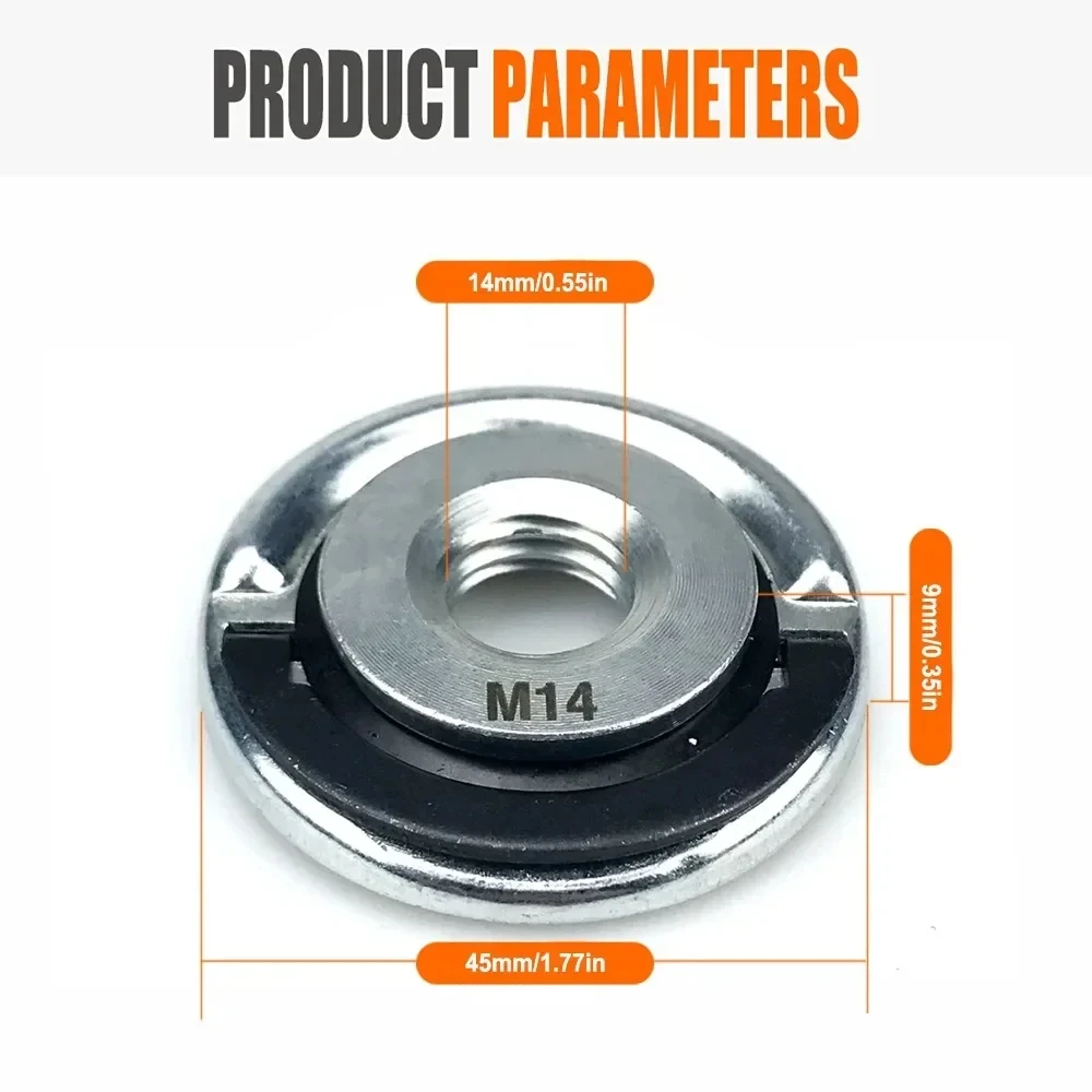 M14 Angle Grinder Platen Self-Locking Platen Grinder Threaded Angle Grinding Plate Quick Release Power Chuck Tool electric grinder angle grinder electric angle grinder