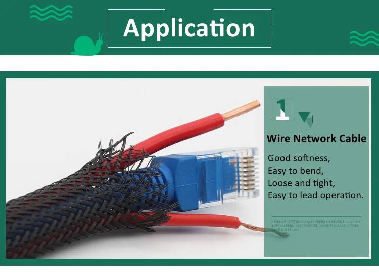 Expandable cable sleeving example