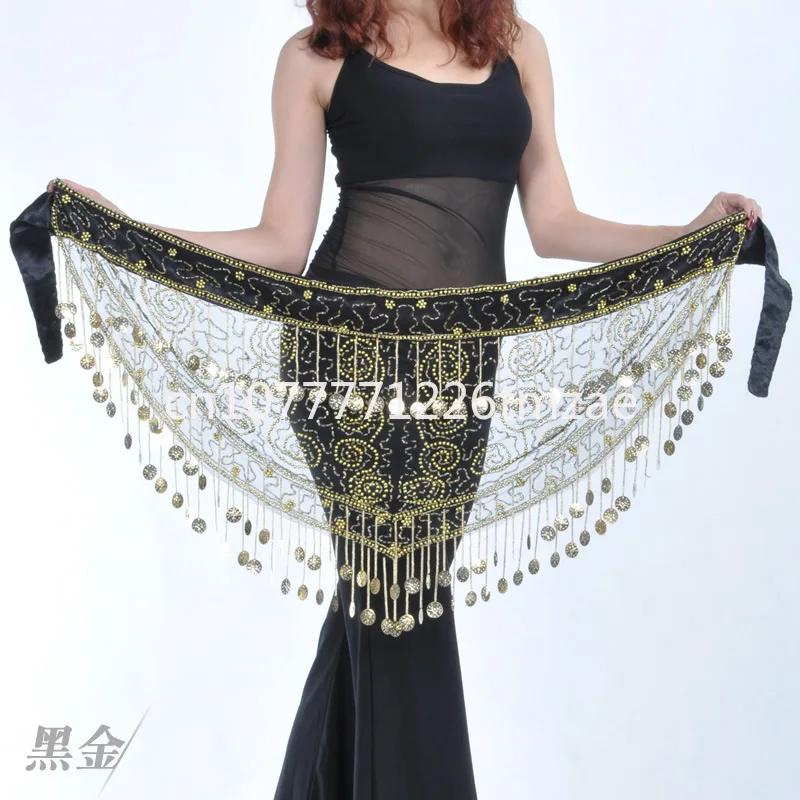 

Женский обогреватель для шеи Indain, цветной пояс для танца живота, платье с кисточками и блестками