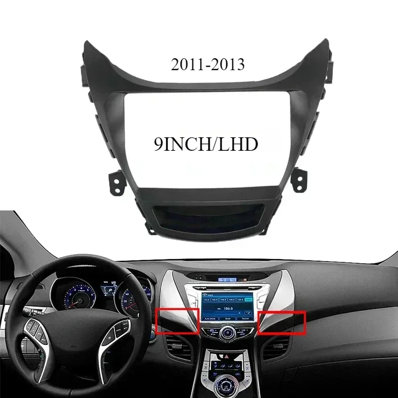  ELANTRA LHD 2011-2016  2 Din 9 ġ ڵ  öƽ ٸ г ġ GPS ȵ̵ Ƽ̵ ÷̾