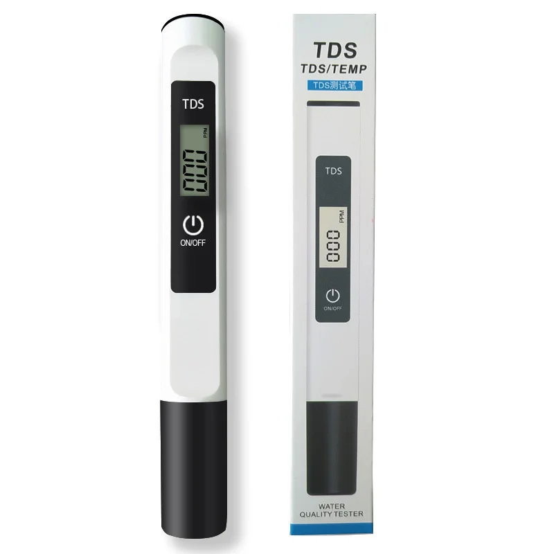 

TDS Meter Digital Water Quality Tester Digital PH Meter Tester 0-9990ppm TDS/EC LCD Water Purity PPM Aquarium Filter