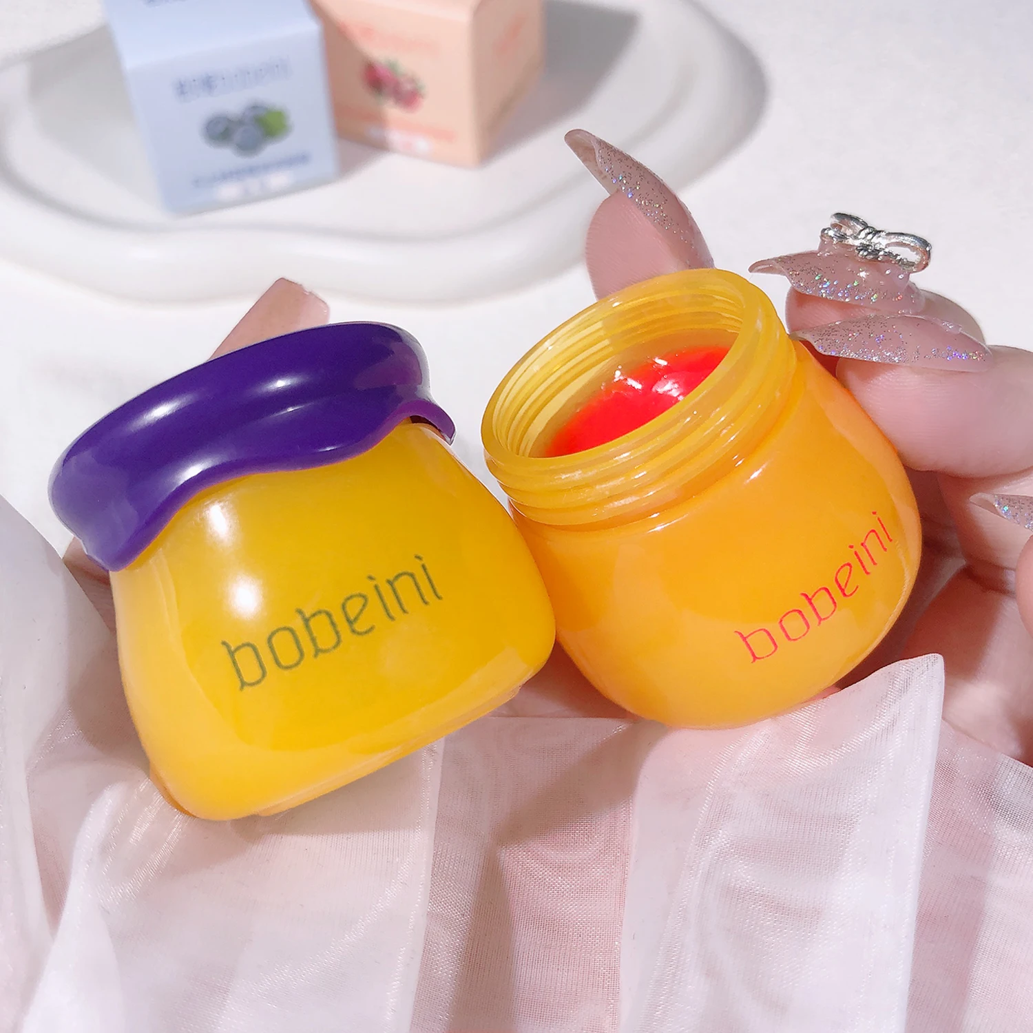 Small Honeypot Lip Mask, Lip Care, Hydration, Anti-Dryness, Reduced Lip Wrinkles, Fruity Lip Mask 5