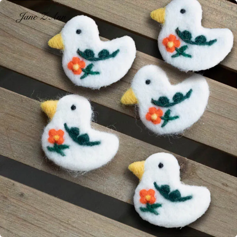 Fertige süße Wollfilz Tier Blumen Brot handgemachte DIY Zubehör Baby Fotografie Requisiten kleine Dekorationen – Detail 10