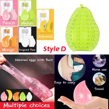 Men's Soft Silicone Masturbation Cup Mini Portable Sex Doll Transparent Vagina Pussy Egg Male Masturbator Aircraft Cup Sex Toys 5