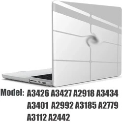 Crystal Clear Hardshell Case for A2992A2918A2779A2442 (Crystal clear)