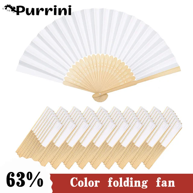 1pc Japanese Fan Decor Japanese Paper Fans Handheld Round Paddle Hand Fan  for Wedding Birthday Party Decoration ( Random Style ) - AliExpress