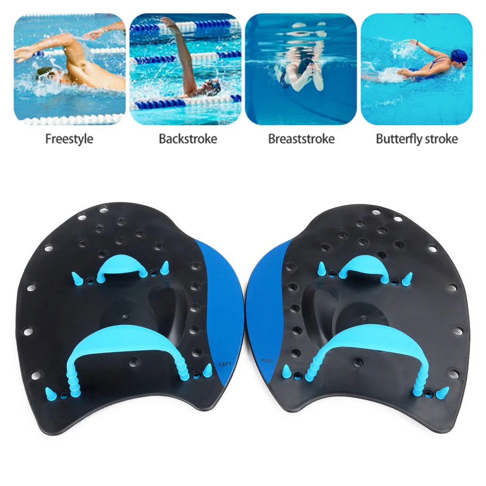 

Swimming Paddles Training Adjustable Hand Webbed Gloves Pad Fins Flippers For Men Women Kids Professional swimming Training