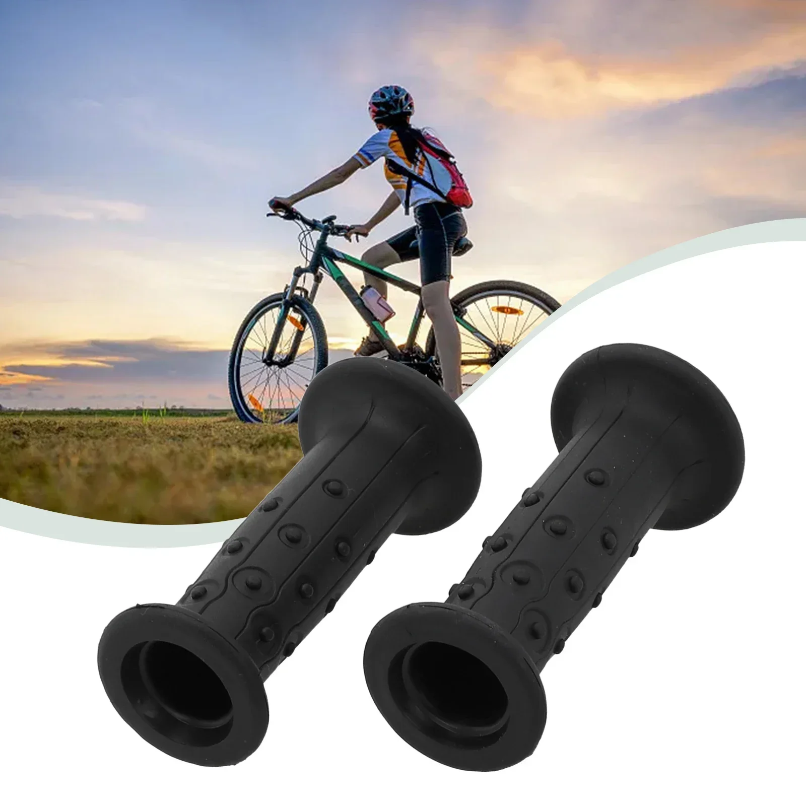 BTWIN Poignées de guidon de vélo pour enfant 18 mm en caoutchouc souple antidérapant pour VTT VTT vélo