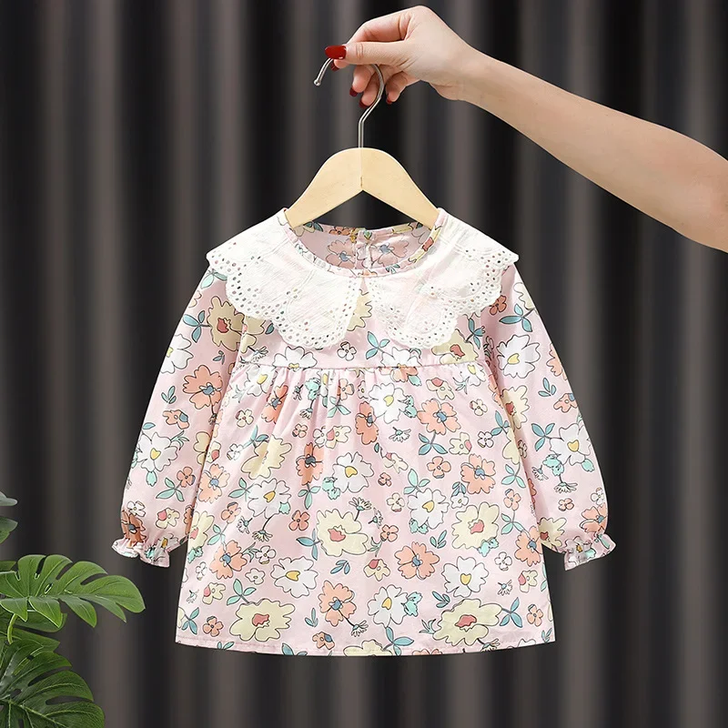 Waterproof Baby Apron Child Feeding Smock Dirt Resistant Eating Bib Girl Toddler Outfit Protection Clothes Baby Outerwear