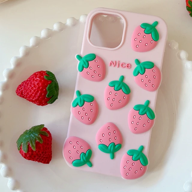 Iphone 12 Mini Phone Case Cute  Strawberry Iphone 13 Case - Mobile Phone  Cases & Covers - Aliexpress