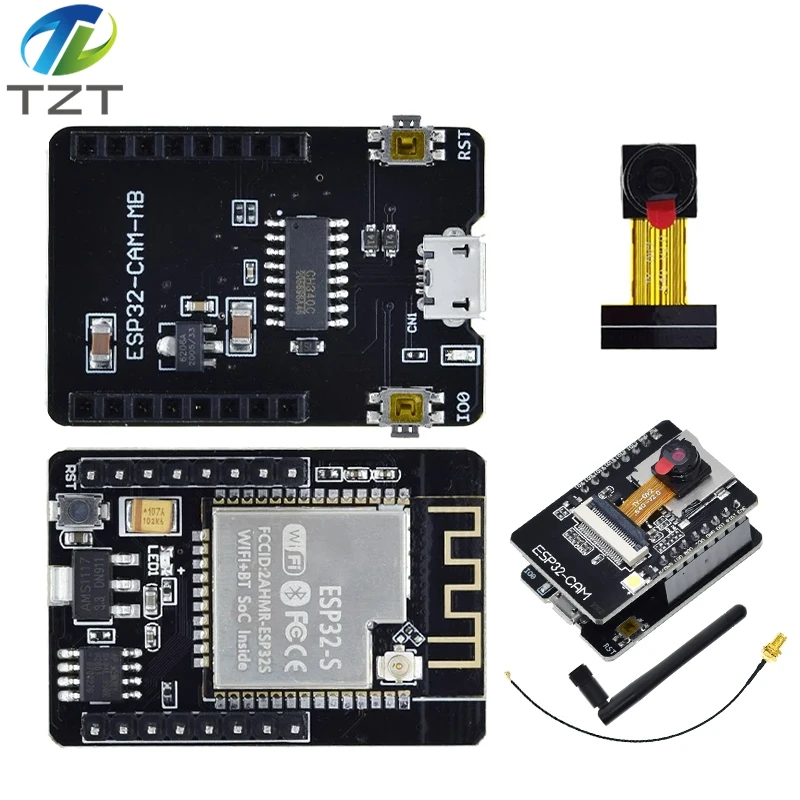 รูปสินค้า บอร์ดพัฒนา ESP32-CAM พร้อมกล้อง USB สำหรับโปรเจกต์อัจฉริยะ