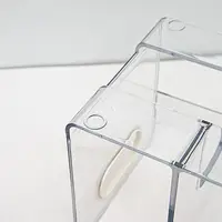 Clear Acrylic Bookends Convenient Desk Organizer with Handle Desktop Sorting Rack Divided Book Stand Study Supplies 2