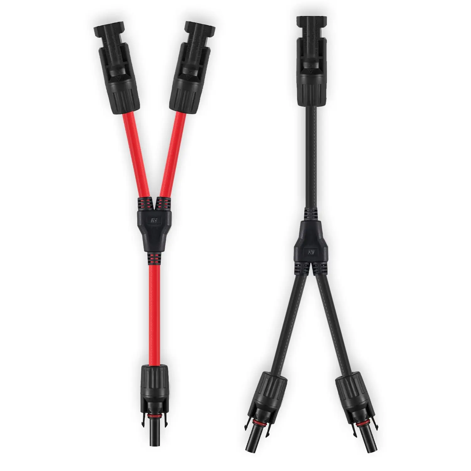 1/2pairs Solar Connectors Y Branch Upgraded Solar Panel Connector 10AWG Cable Adapter Cable Wire Plug Tool Kit for Solar Panel