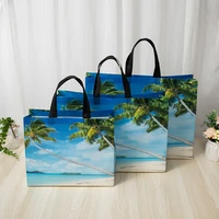 Coconut Nonwoven Shopping Bag Large Reusable Storage Bag Tote Waterproof Fabric Nonwoven Wholesale Foldable Shopping Bag 1