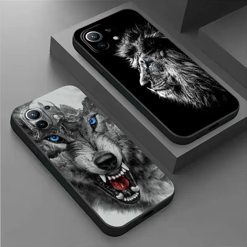Animal Design Phone Case - Lion, Wolf, Tiger Cover