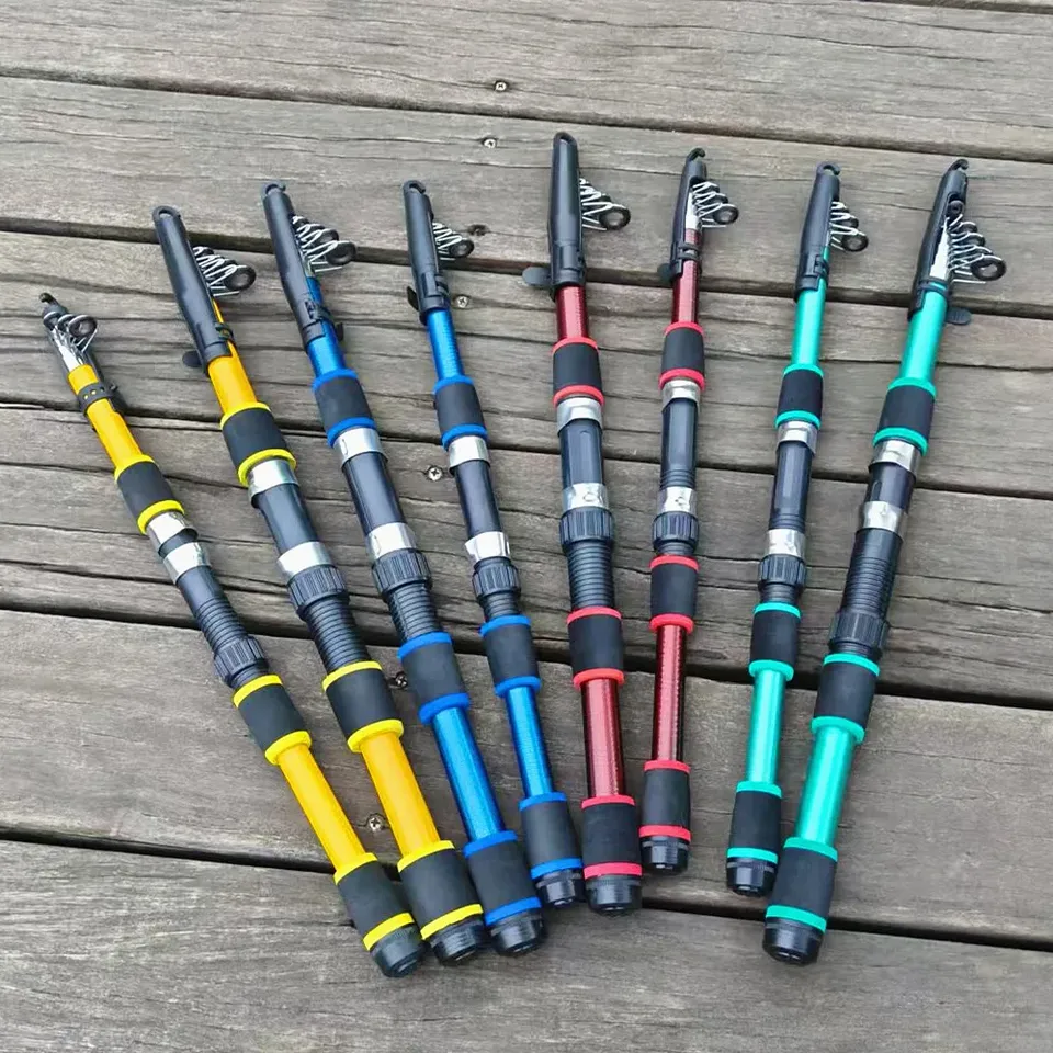 SantaKing 1.8M 2.1M Telescopic Fishing Rod Portable Spinning Fishing Rods Fishing Poles