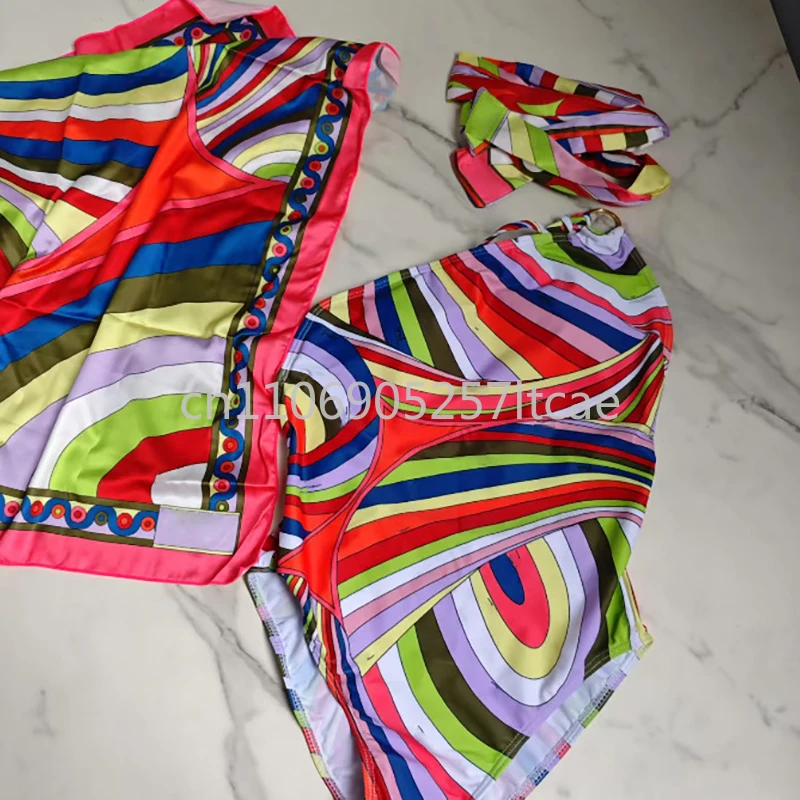 ribbon scarf swimsui