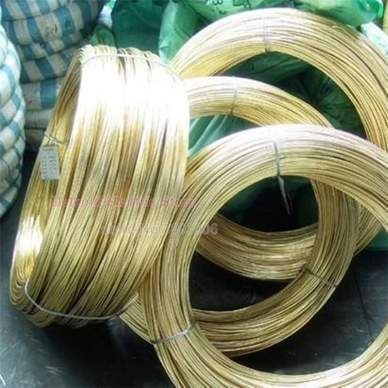 Soft H62 Brass Wire 1 Meter Diameter 0.3/0.4/0.5/0.6/0.8/1/1.2/1.5/1.8/2/2.5/3/4/5mm