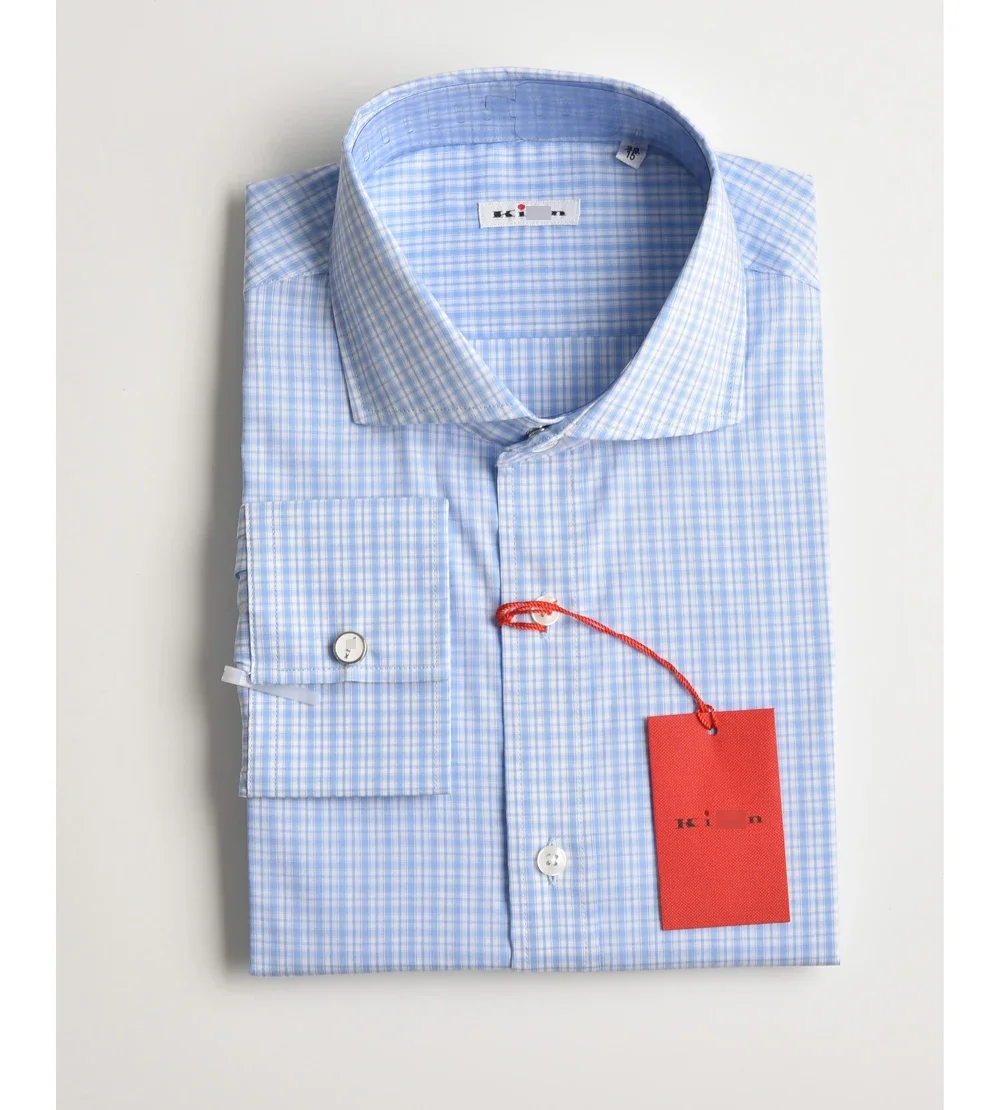 

BILLIONAIRE OECHSLI Shirt cotton men 2024 new Business lattice comfort Straight high-quality Long sleeve shirt big S-XXL