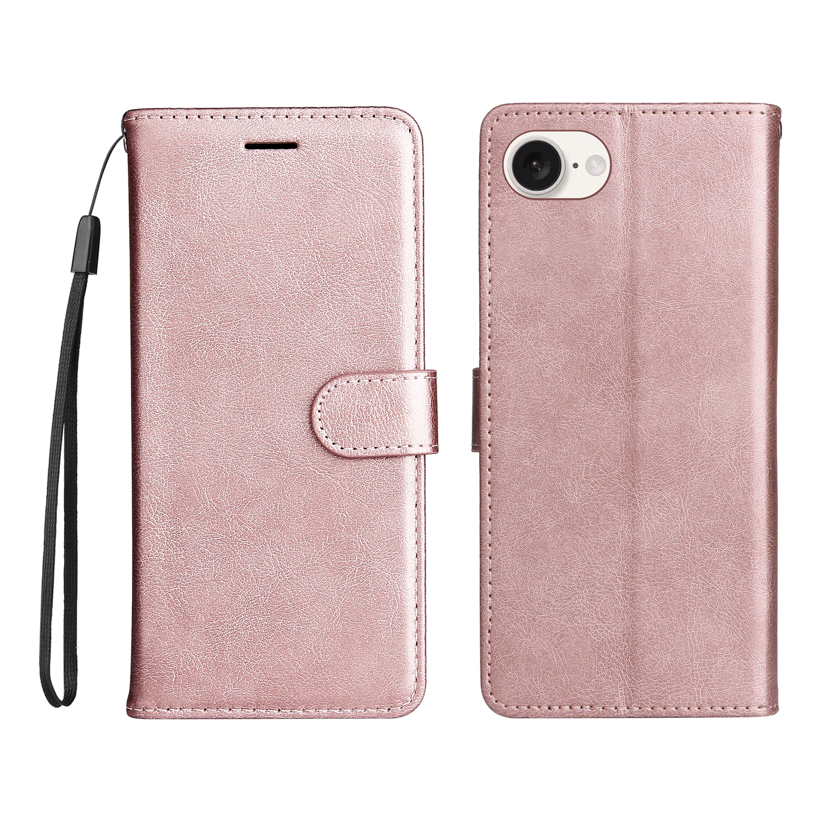 Leather Flip Wallet Phone Case with Stand and Card Holder - Protective Cover