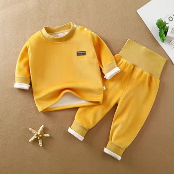 Kids Thermal Underwear Sets Winter Autumn Warm Long John For Infant Baby Boy Girls Clothes Sets Pajamas Suits Children Clothing 6