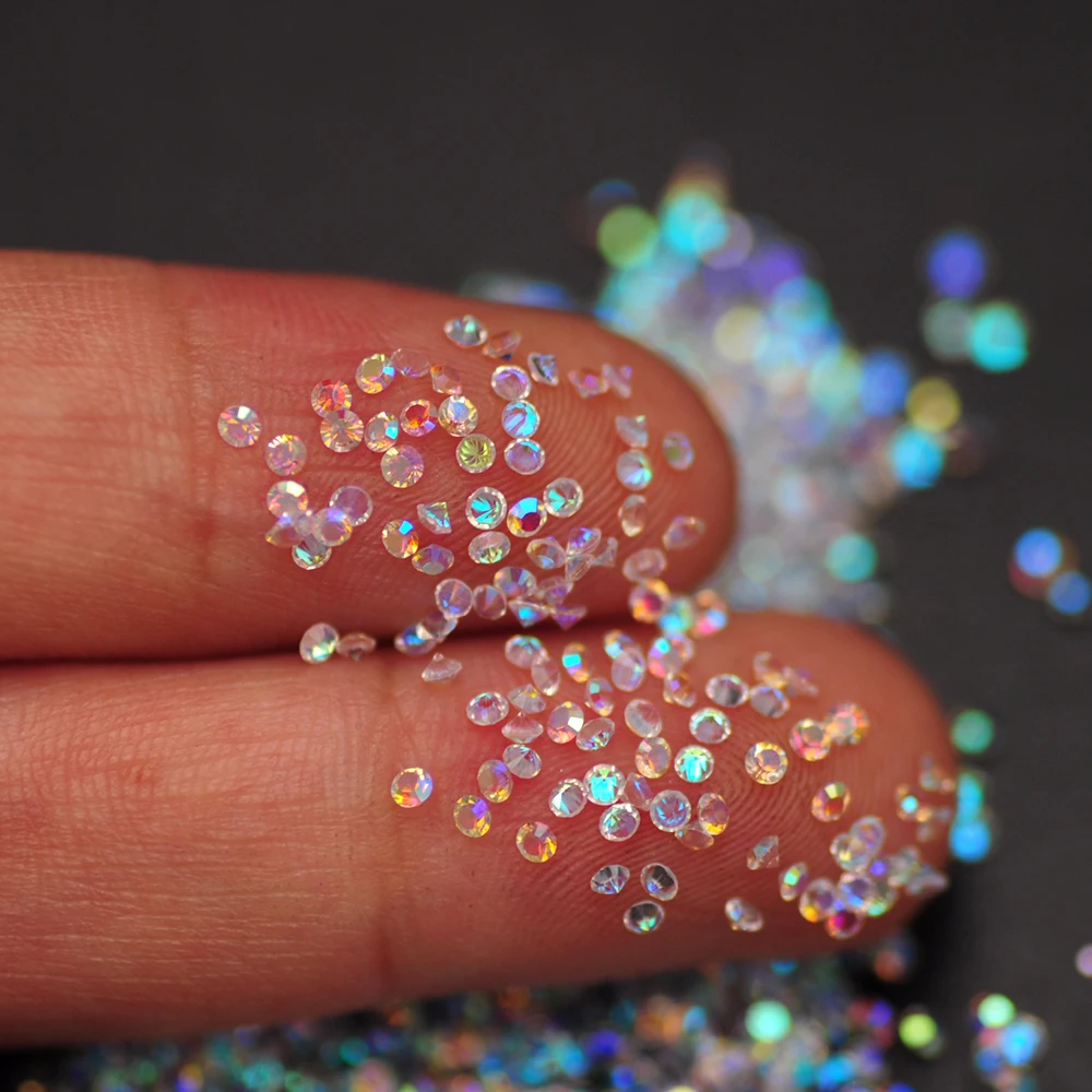 2880Pcs Pixie Crystal AB Nail Design Rhinestones Glitter Nail Charms Decorations Glass Strass Jewelry Making Stones Beads 3