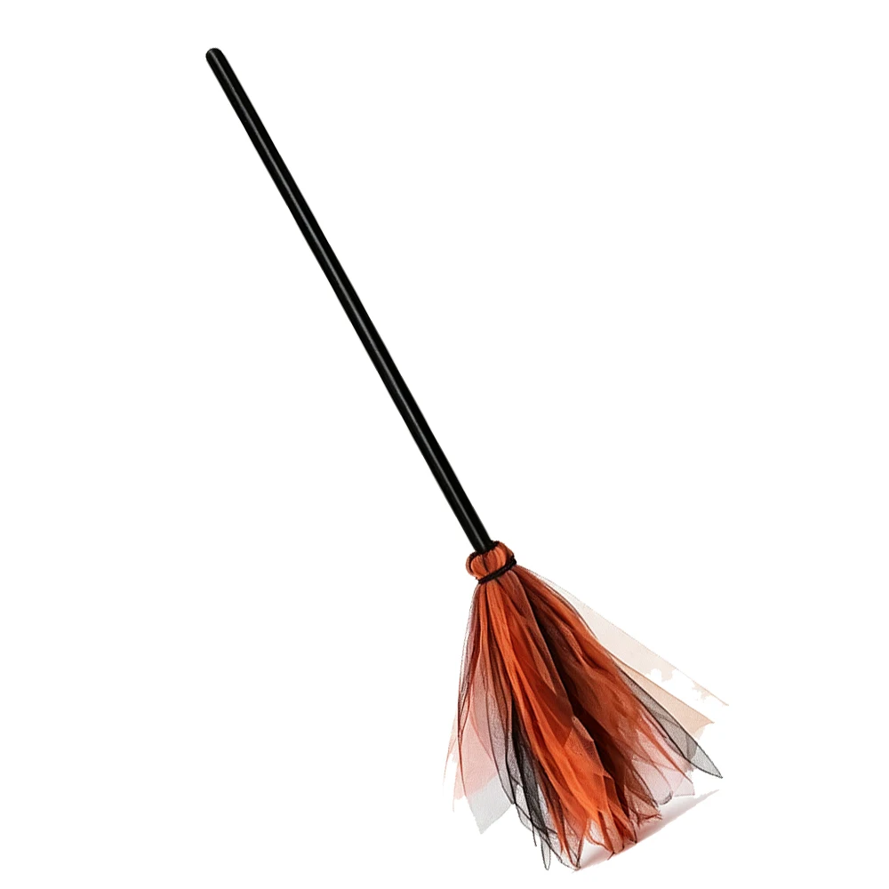 Halloween Witch Cosplay Props Black Magic Hats Flying Broomstick Decorations Halloween Party Masquerade Surprise
