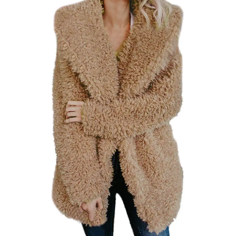 Teddy Coat Women Winter Jackets Kawaii Fur Jacket Hooded Overcoat Warm Hairy Jackets Female Coats Long Sleeve Chaqueta Mujer 2XL