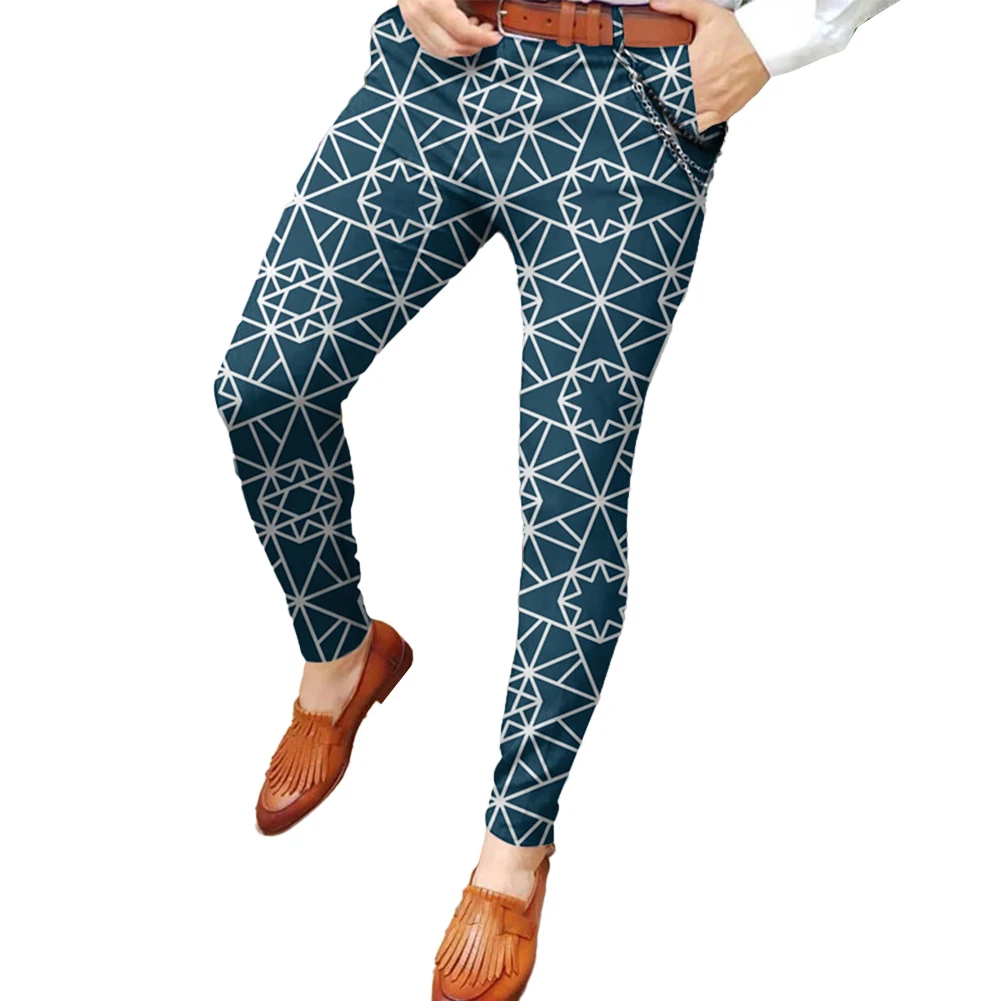 

Trousers Mens Pants Elegant Fashion Formal Pants Pencil Polyester Print Regular Stretch Summer Work 3D Printed