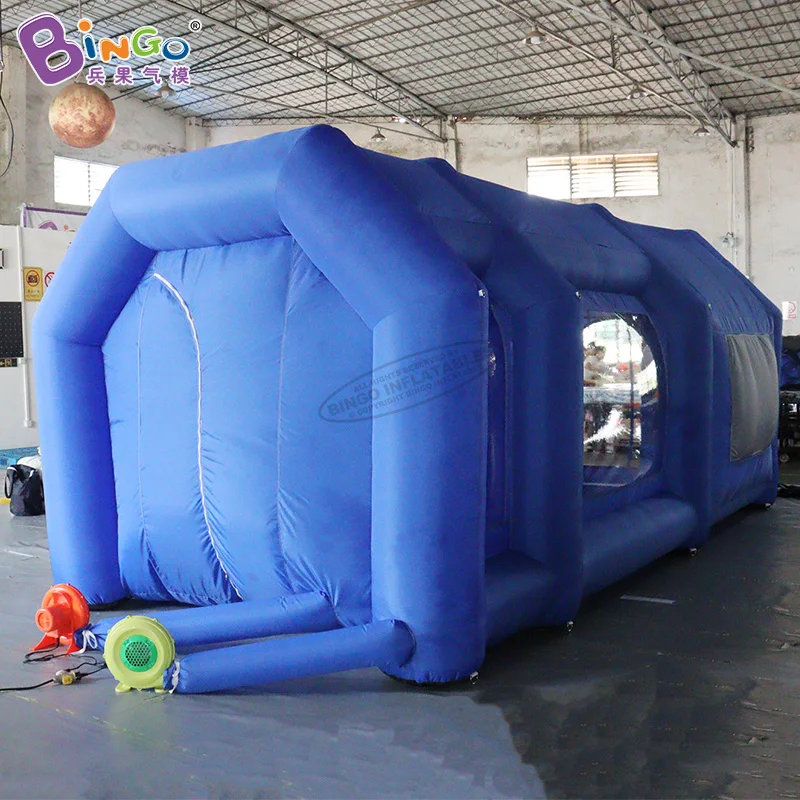 3.6X2.9X2.5 Meters Blue Inflatable Spray Paint Booth Tent For Outdoor 3