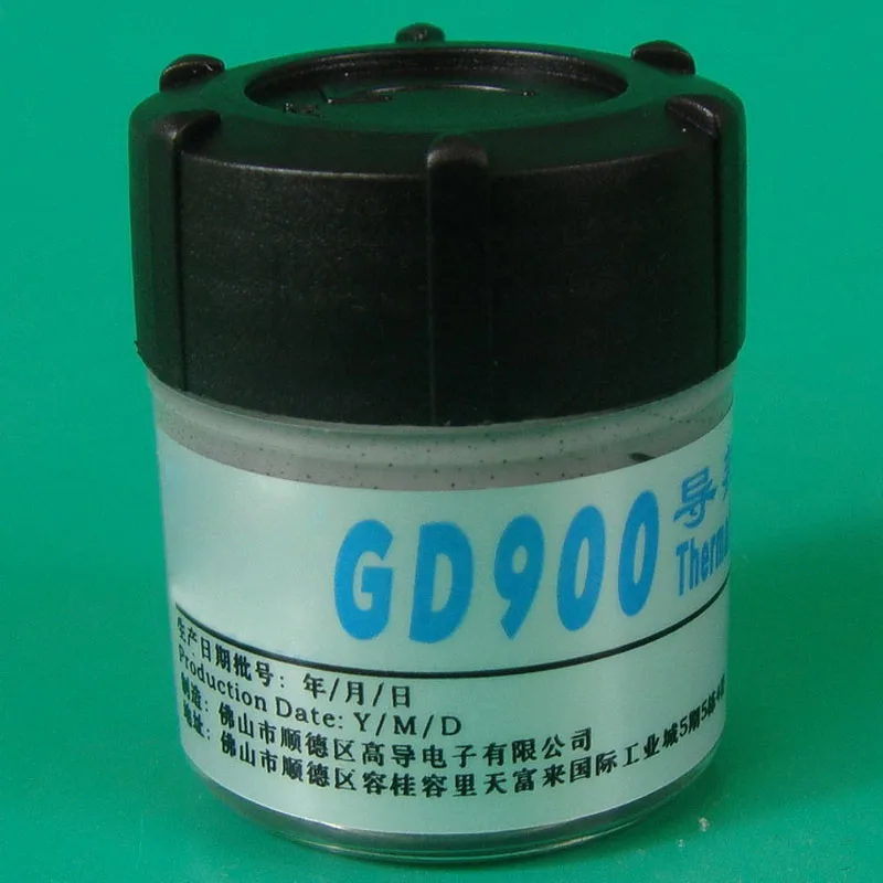 Graxa Composta Condutora Térmica do Elevado Desempenho do Dissipador de Calor do Silicone Gd900 da Pasta da Graxa para o Processador Central Cn30 Br7 15 30g 4.8 w M-k - Imagem 6