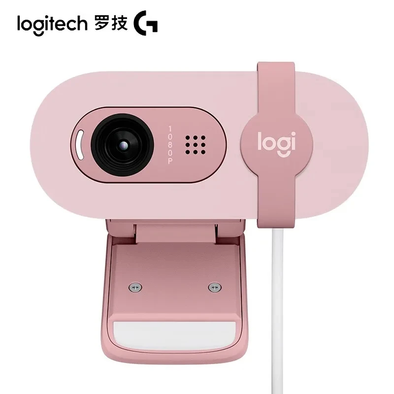 PC Webcam Logitech Brio 90 HD 1080p Automatic Light Balancing Privacy Shutter Microphone