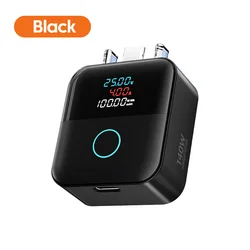 High - Power Auto Disconnect Type - C Smart Charger with Digital Display (Black)