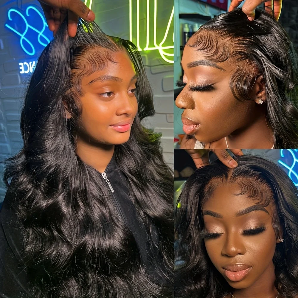 220 Density Body Wave Lace Front Wigs Human Hair Transparent Lace Frontal Wigs For Women 13x6 13x4 Human Hair Wigs