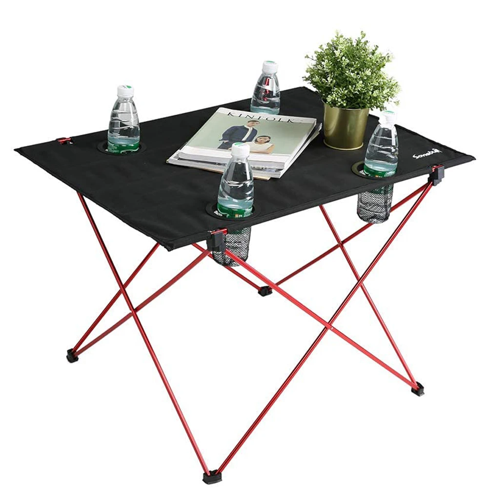 HooRu Folding Outdoor Table Portable Lightweight Desk with Carry Bag Camping Picnic Fishing Beach Hiking Furniture foldable table